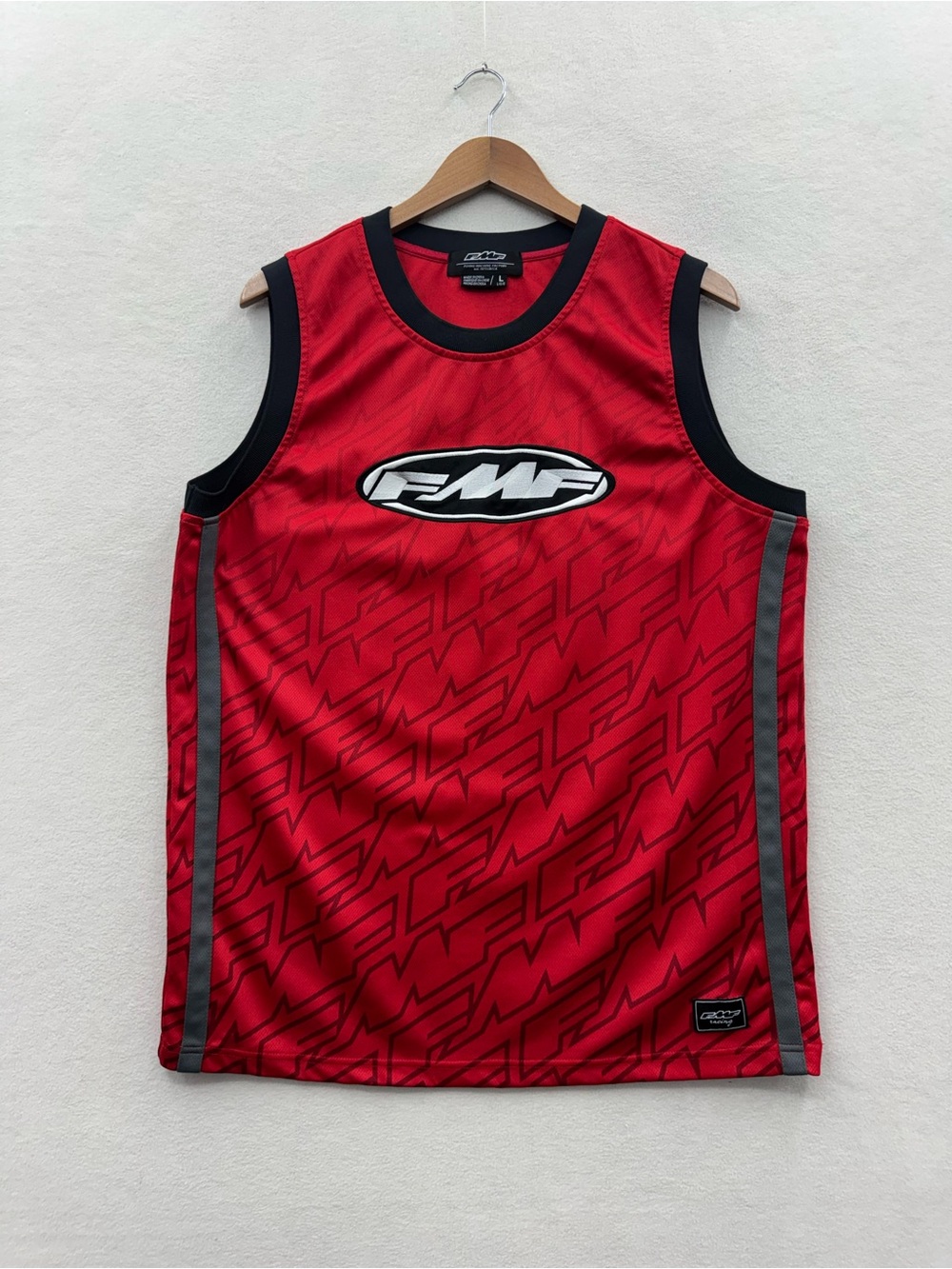 Vintage Y2K FMF Shirt Mens Large Flying Machine Factory Tank Jersey